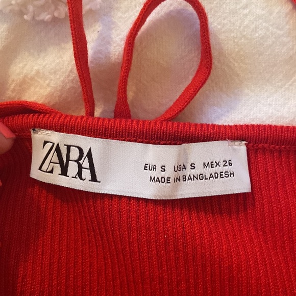 Zara Ribbed Crossover Tank Top - Picture 2 of 3